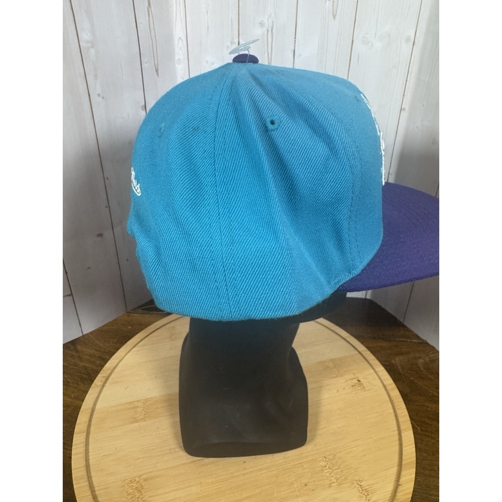 Charlotte Hornets Teal and Purple Snapback Hat - Picture 4 of 8